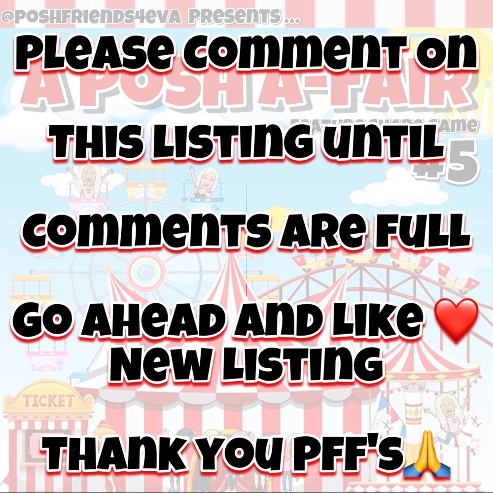 🎪COMMENTS FULL! Come On Over to New Listing #17🎟